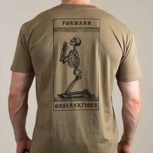 Forward Observations Group Soffe Short Sleeve Praying Skelly Boi T Shirt Size L